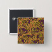 鮮やかな花のカムフラージュパターン 缶バッジ (正面&裏面)