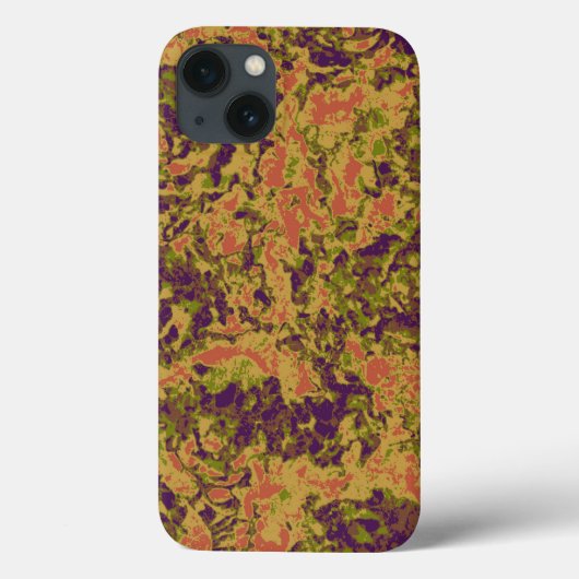 鮮やかな花のカムフラージュパターン Case-Mate iPhoneケース (裏面)