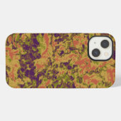 鮮やかな花のカムフラージュパターン iPhoneケース (裏面横)