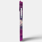 鮮やかな花のカラフルな抽象フラクタルアート ピンク Case-Mate iPhoneケース (裏面 / 左)