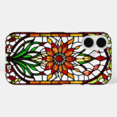 鮮やかな花のステンドグラスパネル Case-Mate iPhoneケース (裏面 (横))