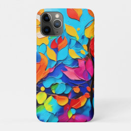 鮮やかな花の交響曲の絵 iPhone 11 PROケース