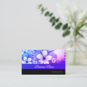 鮮やかな花の名刺 名刺 (スタンド正面)