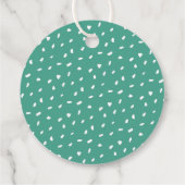 鮮やかな花の感謝 ブライダルシャワー フェイバータグ (裏面)