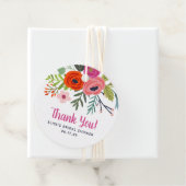 鮮やかな花の感謝 結婚前のお祝い フェイバータグ (インサイチュ)