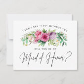 鮮やかな花の最高の友人カード 招待状 (正面)