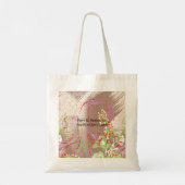 鮮やかな花の模様 トートバッグ (裏面)