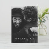 鮮やかな花の水彩ボタニカルウェディングフォト セーブザデート (スタンド正面)