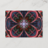 鮮やかな花びらのアートワーク-縦の名刺 名刺 (裏面)