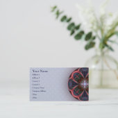 鮮やかな花びらの曼荼羅-名刺 名刺 (スタンド正面)