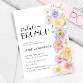 鮮やかな花園でのブライダル ブランシュ 招待状