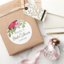 鮮やかな花束のブライダルシャワー