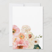 鮮やかな花柄 | カップルシャワー招待状 招待状 (裏面)