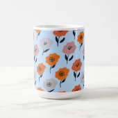 鮮やかな花柄 コーヒーマグカップ (中央)
