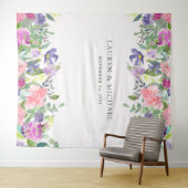 鮮やかな花柄 | フォトブース小道具 タペストリー (インサイチュ(横))