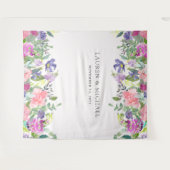 鮮やかな花柄 | フォトブース小道具 タペストリー (正面(横))