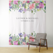 鮮やかな花柄 | フォトブース小道具 タペストリー (インサイチュ)