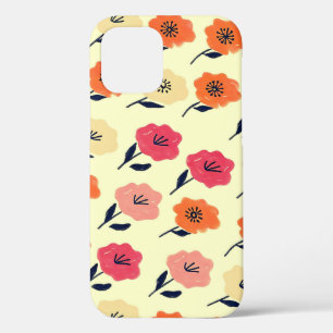 鮮やかな花柄 iPhone 12 PROケース