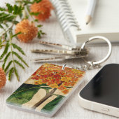 鮮やかな花柄I キーホルダー (正面右)