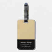 鮮やかな花柄I ラゲッジタグ (裏面縦)