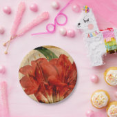 鮮やかな花柄VIII ペーパープレート (パーティー)