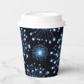 鮮やかな花火 紙コップ (正面)