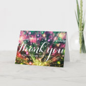 鮮やかな花火 | 結婚式のお礼状 サンキューカード (正面)