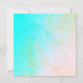 鮮やかな花輪の結婚式招待状 招待状 (裏面)