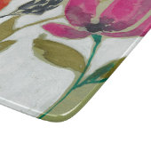 鮮やかな花 カッティングボード (角)