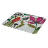 鮮やかな花 カッティングボード (角)