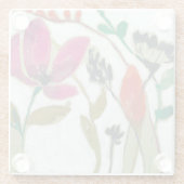 鮮やかな花 ガラスコースター (裏面)