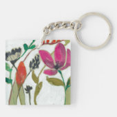 鮮やかな花 キーホルダー (裏面)