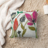 鮮やかな花 クッション (ブランケット)