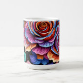 鮮やかな花 コーヒーマグカップ (中央)