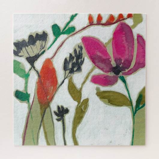 鮮やかな花 ジグソーパズル (横)