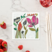 鮮やかな花 スタンダードカクテルナプキン (インサイチュ)