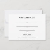 鮮やかな花 |バイオレットブルーオレンジギフトカード (裏面)