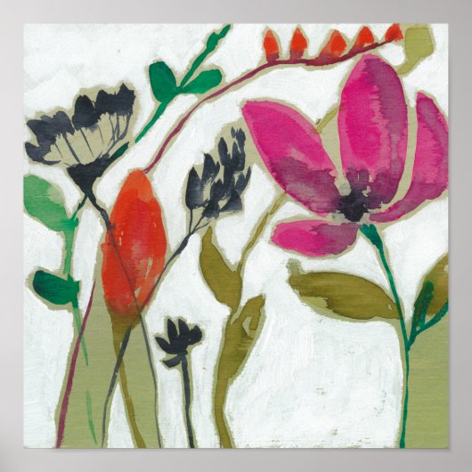 鮮やかな花 ポスター (正面)