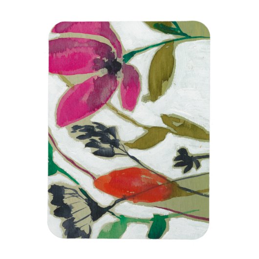 鮮やかな花 マグネット (縦)