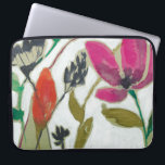 鮮やかな花 ラップトップスリーブ<br><div class="desc">鮮やかな花II by Jennifer Goldberger.鮮やかなカラーパレットに個々の花のコレクション。</div>