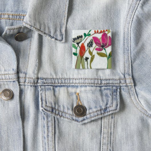 鮮やかな花 缶バッジ (インサイチュ)