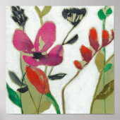 鮮やかな花I ポスター (正面)