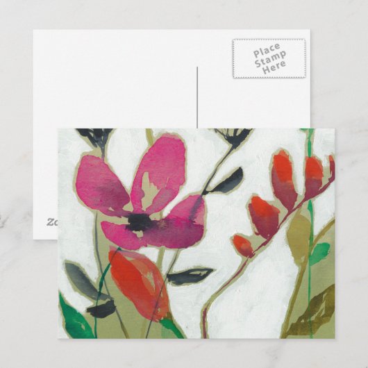 鮮やかな花I ポストカード (正面/裏面)