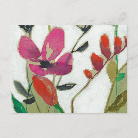 鮮やかな花I ポストカード (正面)