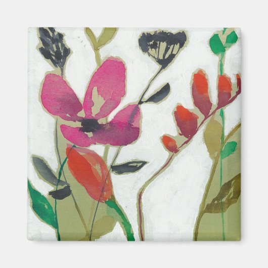 鮮やかな花I マグネット (正面)