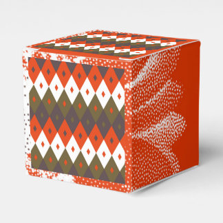 鮮やかな菱形模様のスロー枕 フェイバーボックス