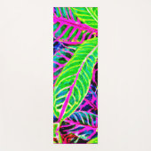 鮮やかな葉のエレガンスパターン ヨガマット (正面)