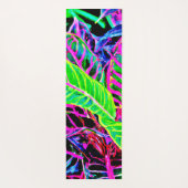 鮮やかな葉のエレガンスパターン ヨガマット (裏面)