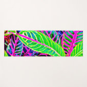 鮮やかな葉のエレガンスパターン ヨガマット (正面(横))