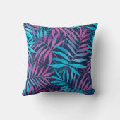 鮮やかな葉の模様 クッション (裏面)